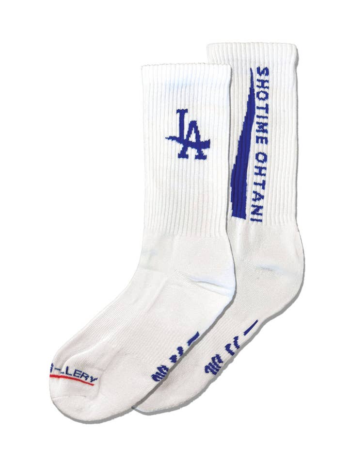 SHOTIME OHTANI LA SOCKS - (White) for wholesale by Rip N Repair