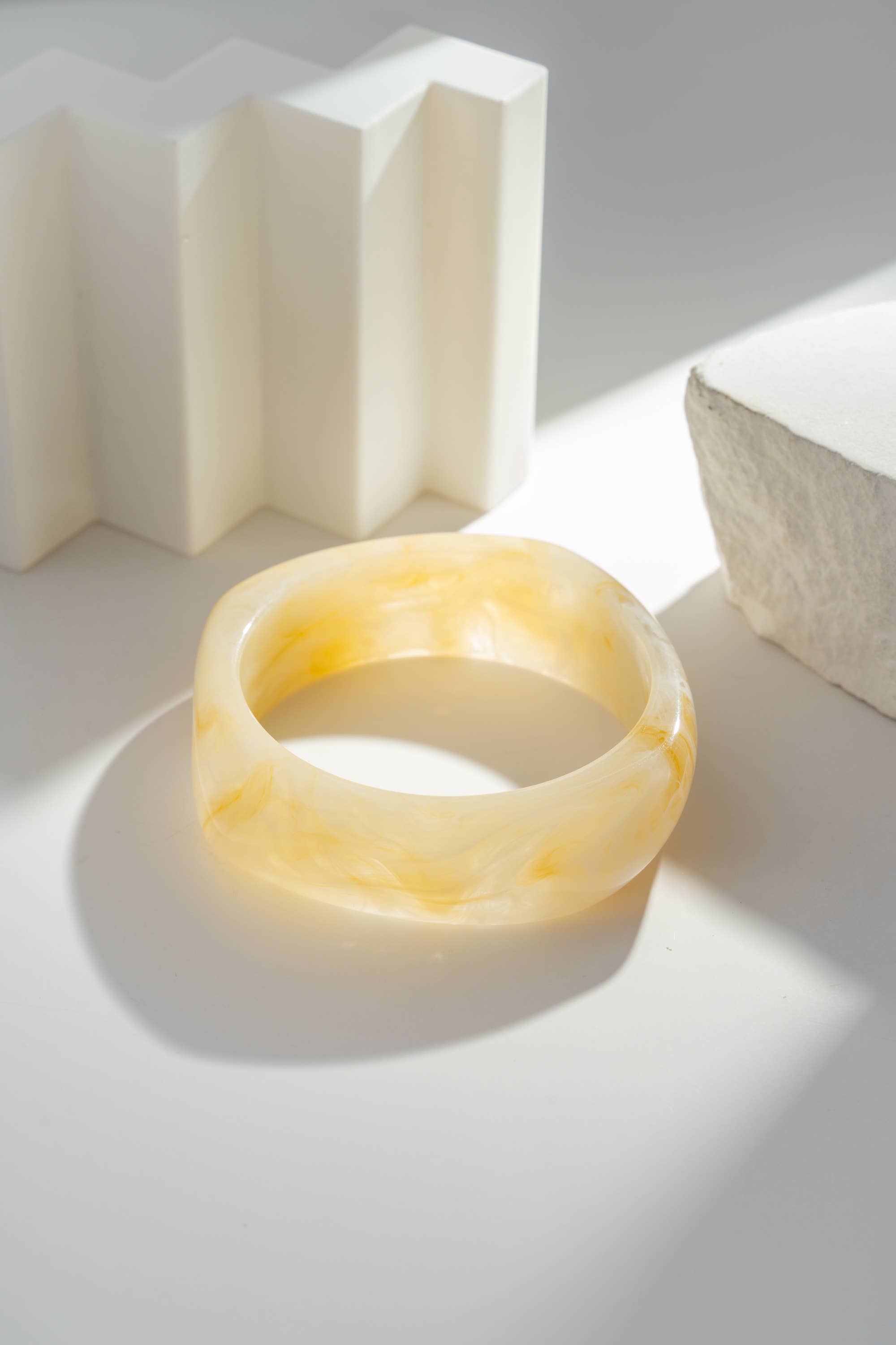 COSMOS - Wholesale Cuff Bracelet - Wide Brown Ecru Gold Trendy Bracelets2