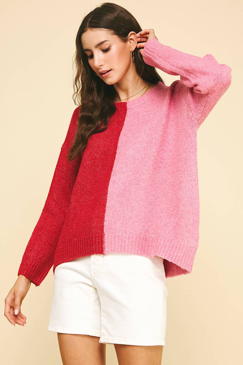 PINCH - Wholesale Pullover-trui - Dames - COLORBLOCK TRUI - 3276WS9