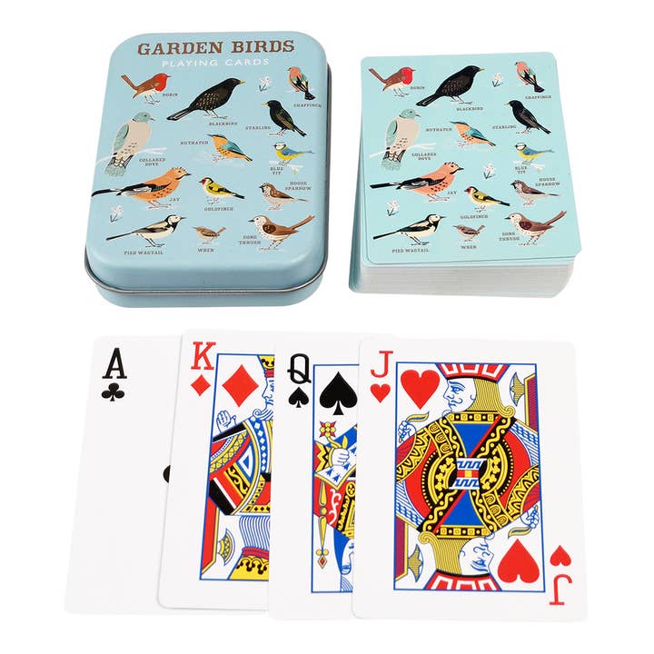 Rex B2B - Europe - Wholesale Playing Cards - Playing cards in a tin - Garden Birds