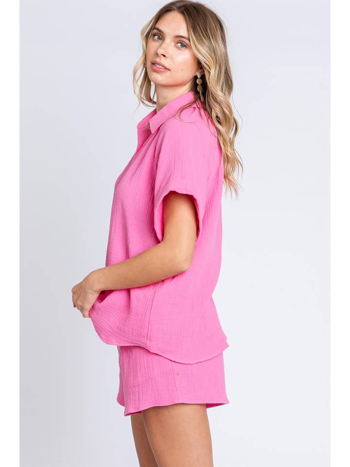 GeeGee x Lovelo - Vente Ensemble de vêtements d'intérieur – femme - Ensemble de 2 pièces Plus Gauze : WTP61501PL10