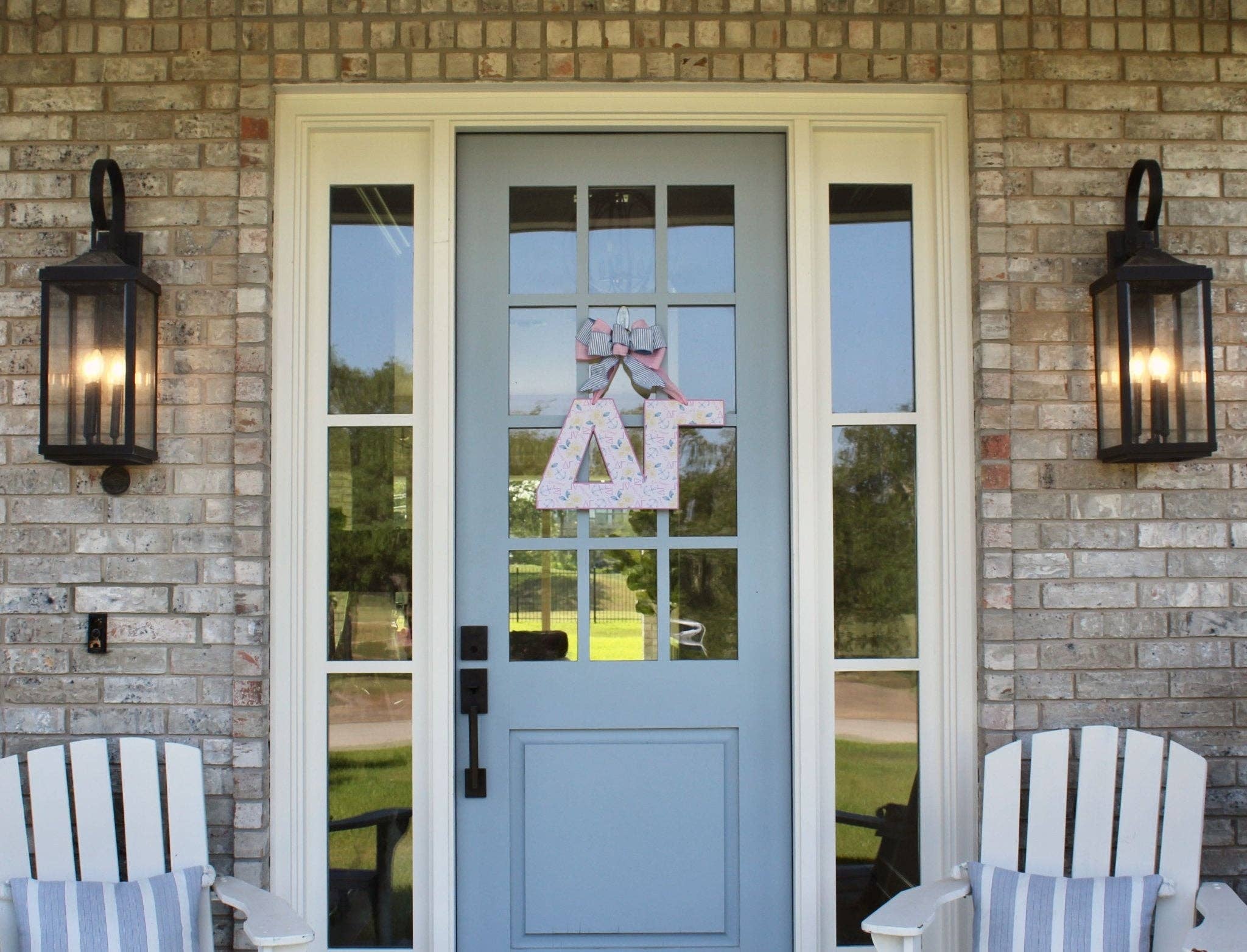 Front Porch Elegance - Wholesale Door Hanger - Delta Gamma Door Hanger4