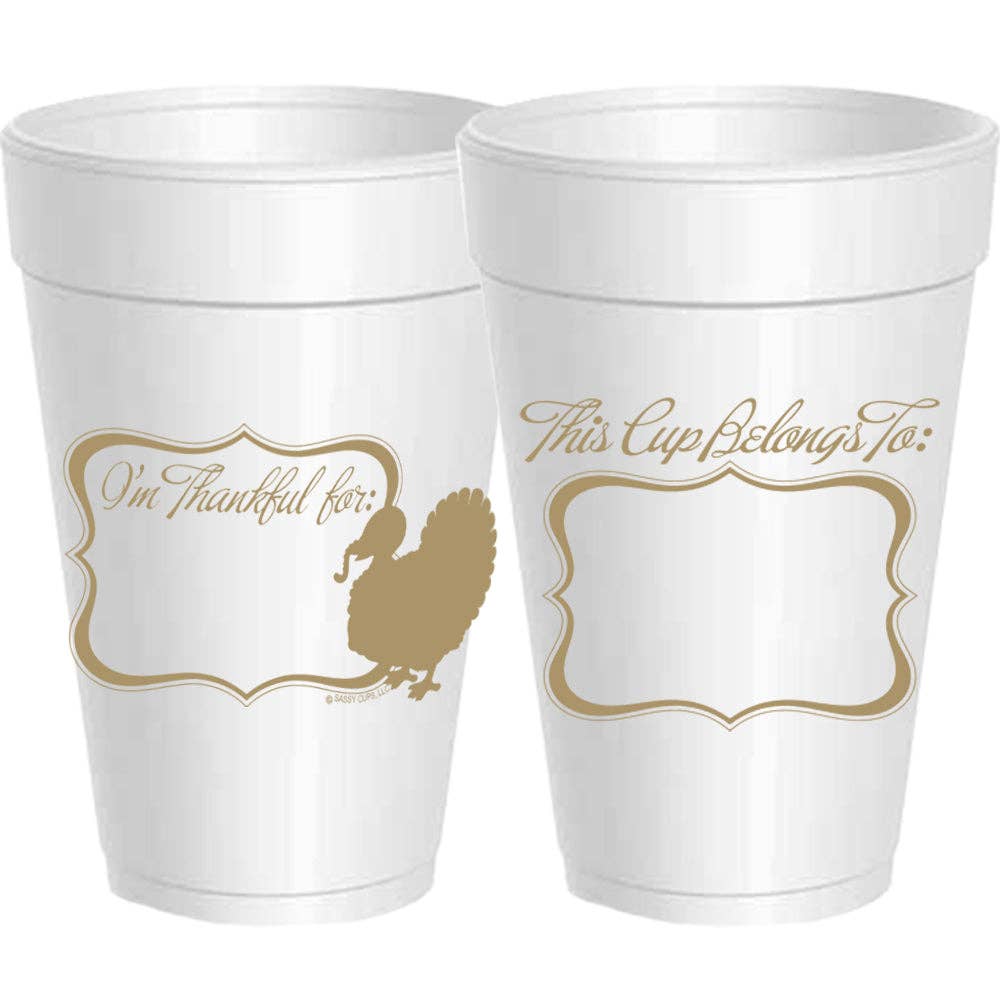 Sassy Cups - Wholesale Disposable Cup - Thankful For, This Cup - 10 pack0