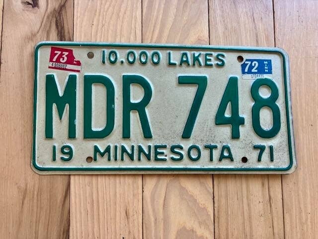 RusticPlates - Wholesale Sign - 1971/1972/1973 Minnesota License Plate