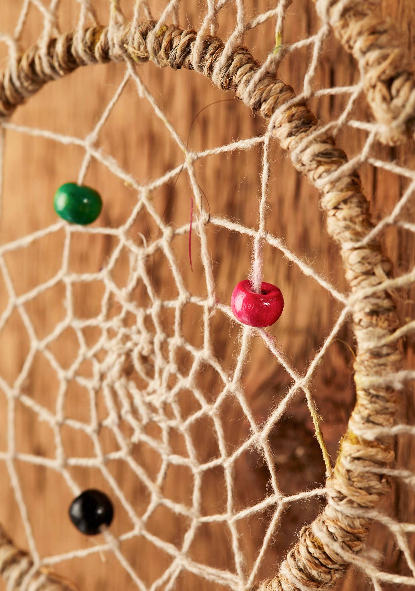 Namaste - Vendita all'ingrosso Acchiappasogni - Acchiappasogni doppio in canapa naturale3