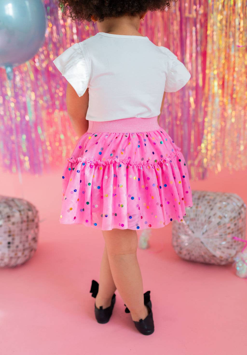 Ollie Jay - Wholesale Skirt - Kids - Confetti Tulle Skirt in Pink