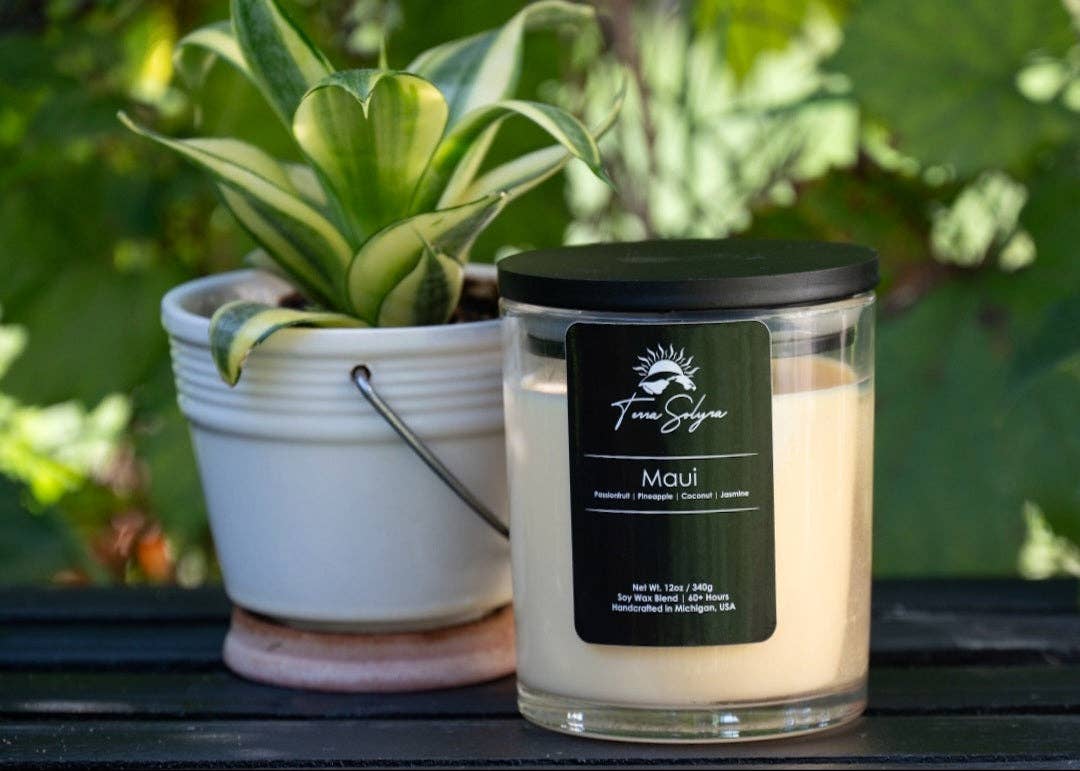 Terra Solyra LLC - Wholesale Jar/Filled Candle - Maui Candle2