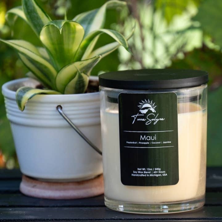 Terra Solyra LLC - Wholesale Jar/Filled Candle - Maui Candle2