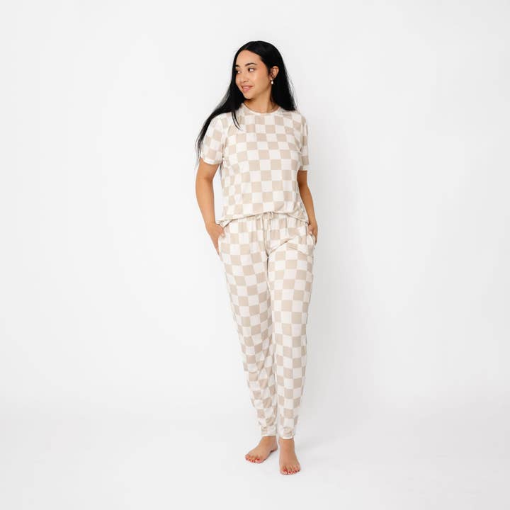Women's Fitted Pajama Set - Brooks for wholesale by Copper Pearl