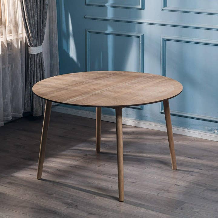 TRADITION 6-Person Natural Solid Wood Dining Table for wholesale by Nordlys