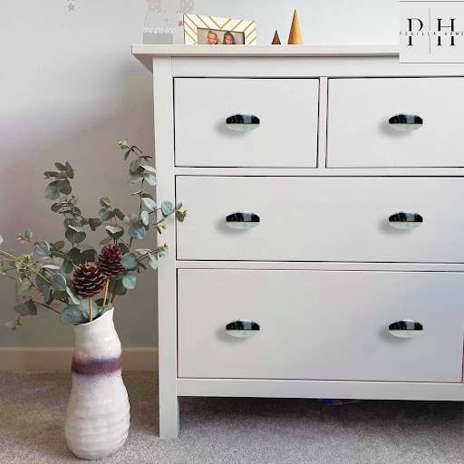 Perilla Home – wholesale Knopp/Handtag – Adore svart marmor knopp (uppsättning av 6)1