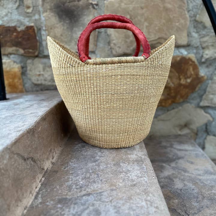 The African Home Goods - Wholesale Beach Bag - African Natural Ghana U-Shopper Yikene Beach Tote Bag3