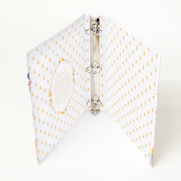 The Illustrated Life - Wholesale Recipe Card - Kitchen Shelves 3-Ring Recipe Binder in Multi