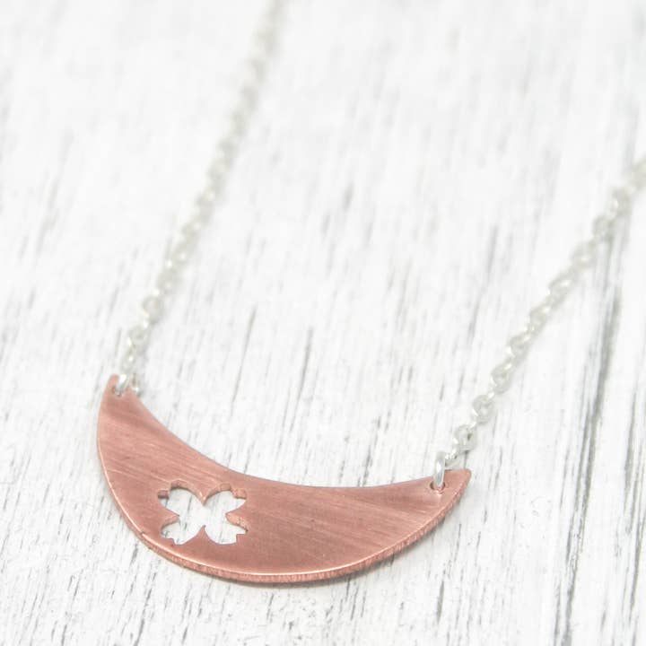 Collier botanique, Fougère Thym Ginkgo Pousse Fleur Branche pour la vente par Rising Jewelry