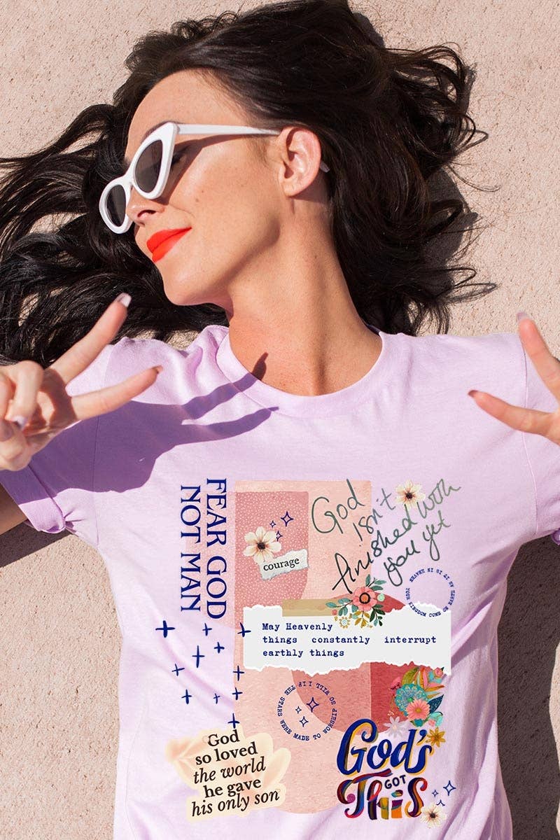 COLORBEAR – wholesale T-shirt med logga - Dam – Kristen collagegrafik t-shirt9