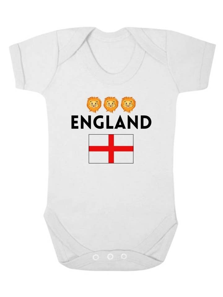 Second Ave England Three Lions - Gilet da neonato per la vendita all'ingrosso da parte di Second Ave Gift Company