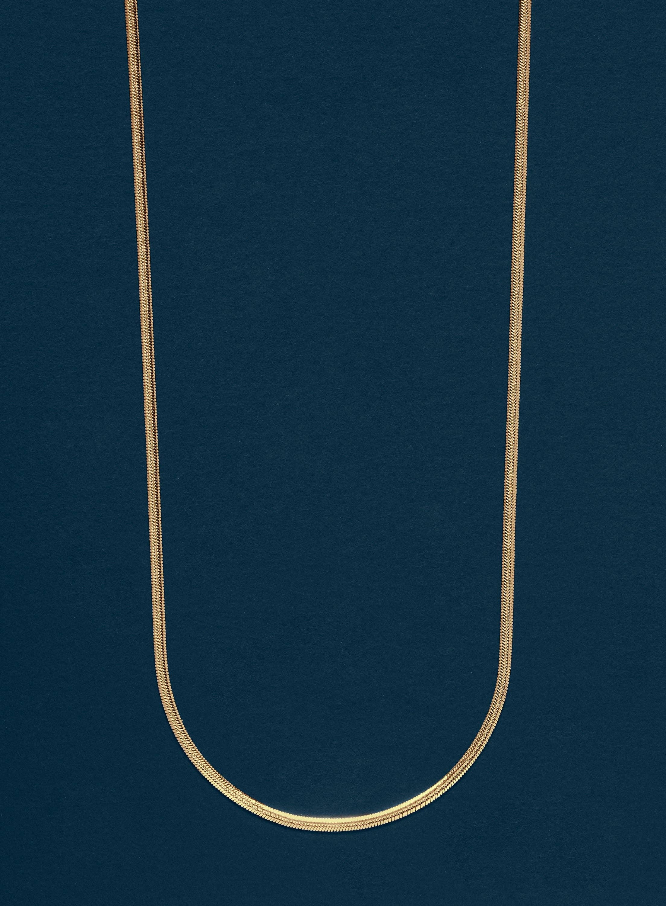 We Are All Smith - Wholesale Link & Chain Necklace - Men's 2mm 14k Gold Plated Herringbone Chain Necklace1