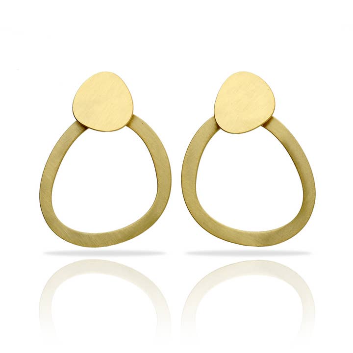 Bau Gold Plated Earrings for wholesale by RAS
