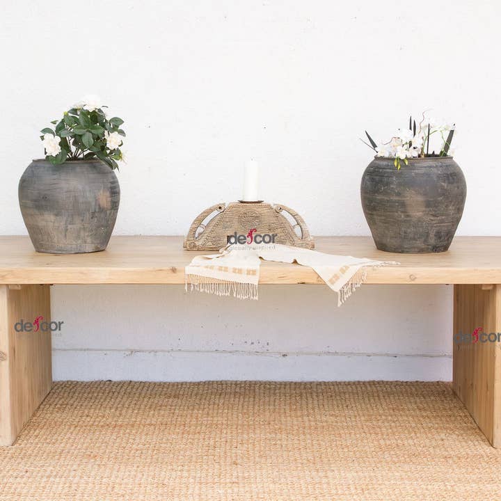 108" Long Reclaimed Wood Artisan's Dining Table for wholesale by De-cor