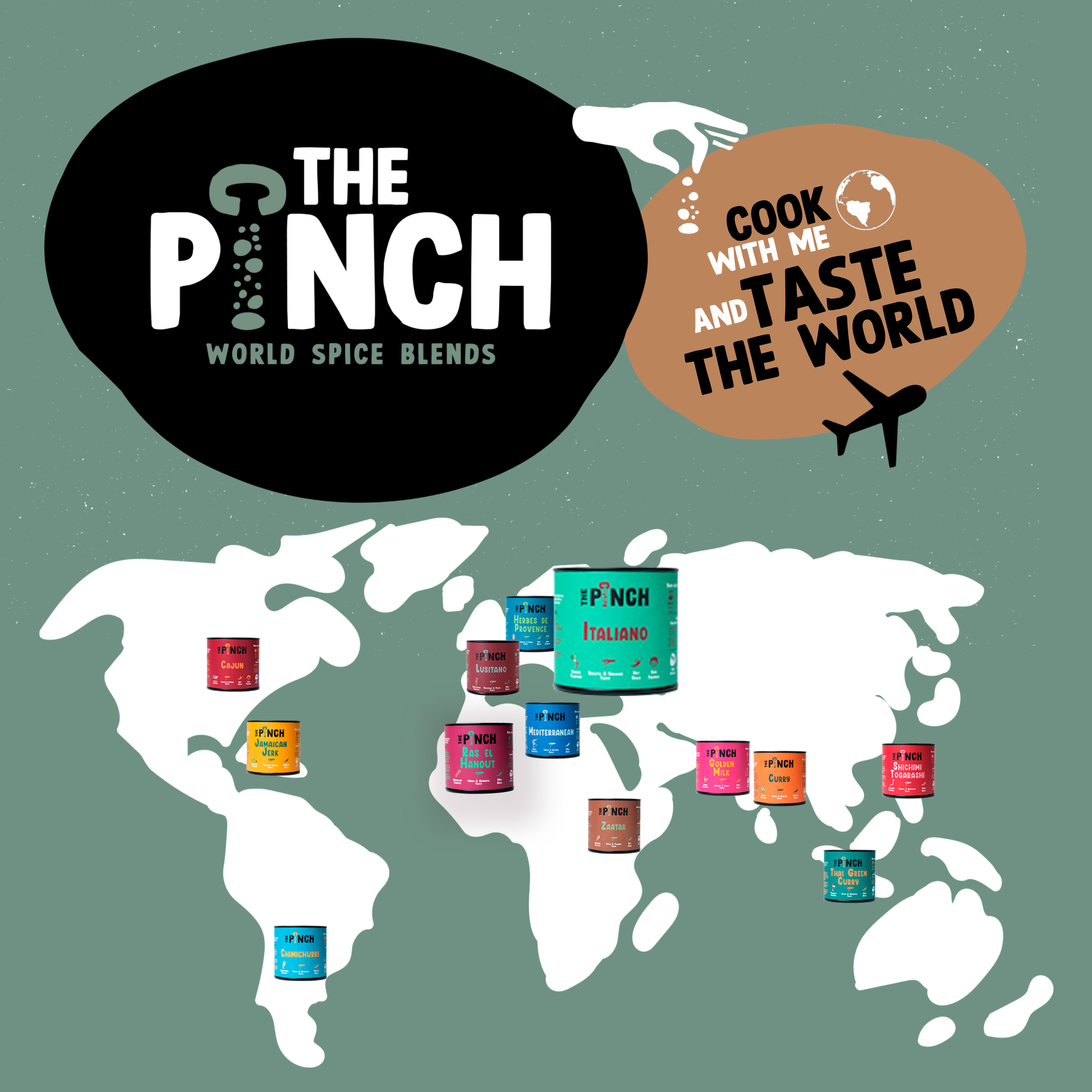 The Pinch - World Spice Blends - Wholesale Dried Spice Mix - Italian - 45g9