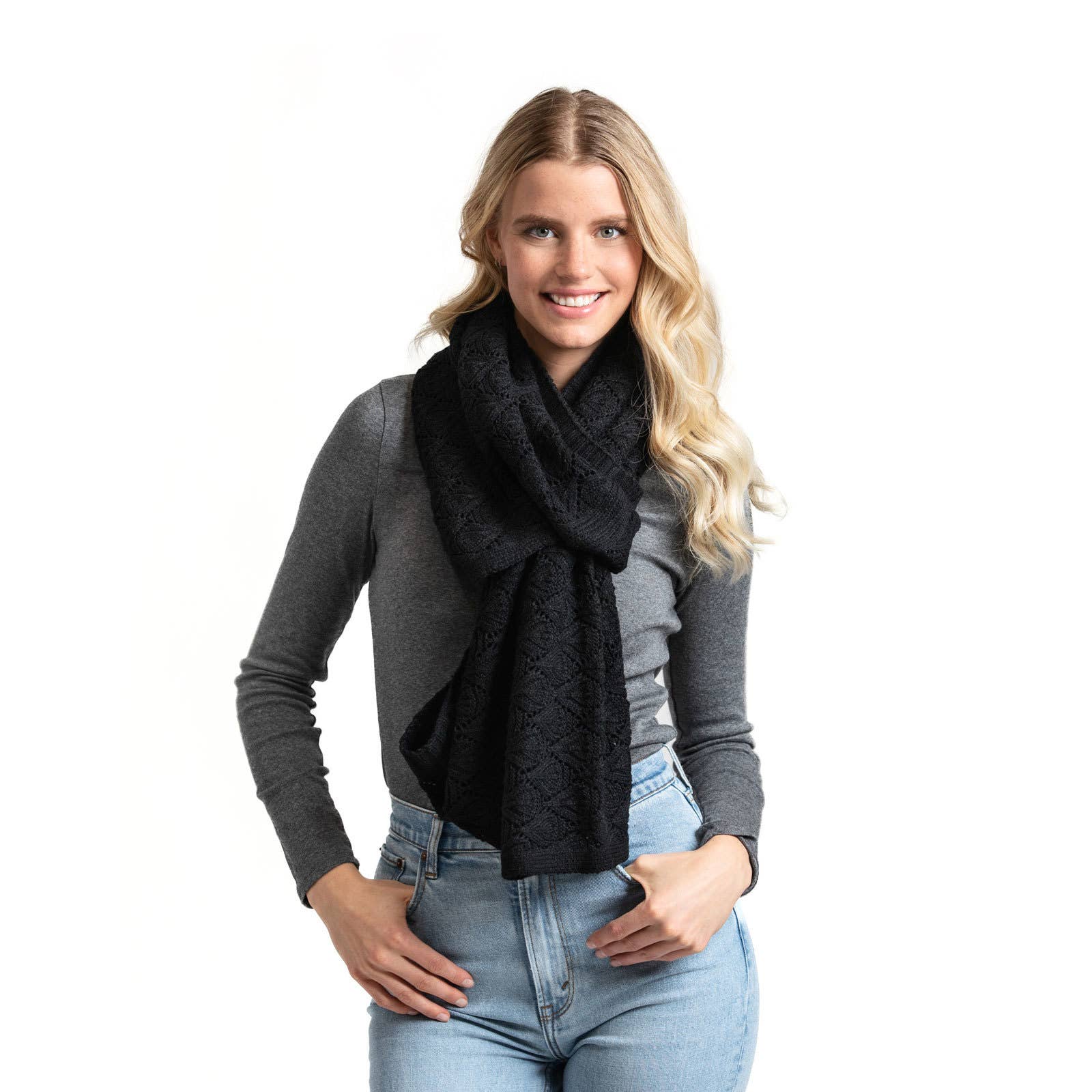 DM Merchandising - Wholesale Wrap - Women's - Britt's Knits Willow Convertible Shrug Open Stock0