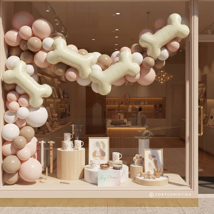 Zoey Christina - Wholesale Balloon - Dog Bone Foil Balloon – Pet Party & Pawty Décor3