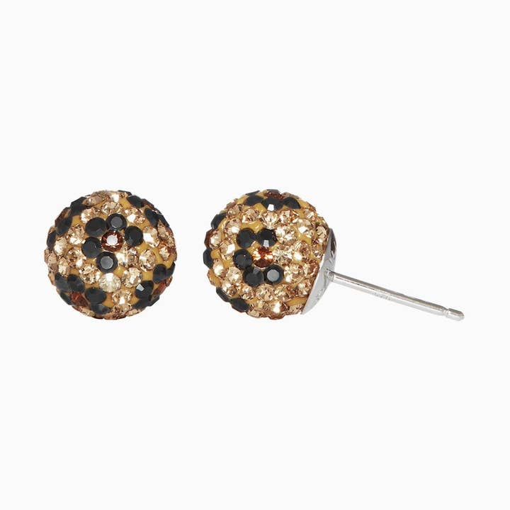 Leopard Sparkle Ball™ Ohrstecker für den Großhandel von Hillberg & Berk