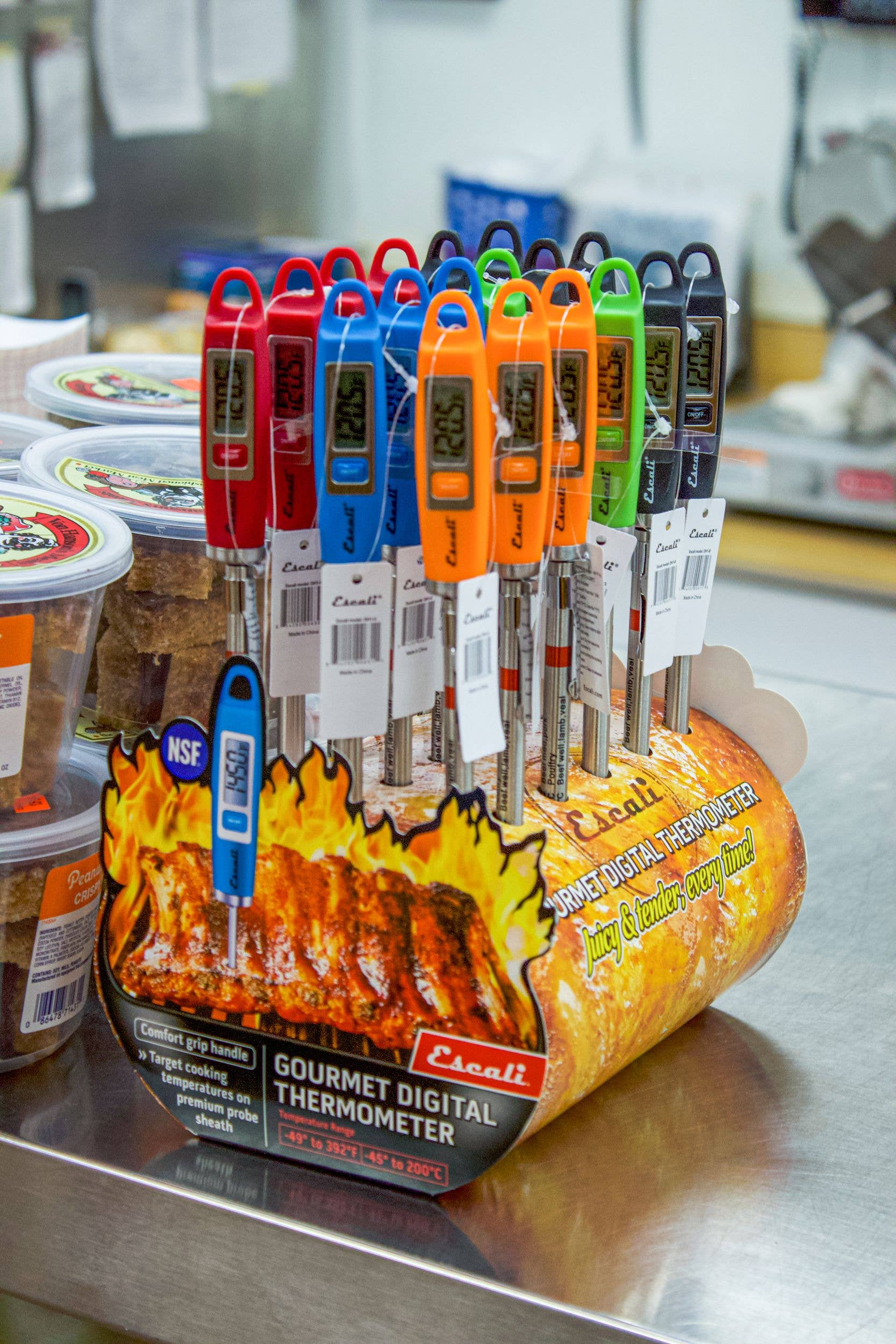 Kitchen Supply - Wholesale Thermometer - Gourmet Digital Thermometer CDU, 18 count2