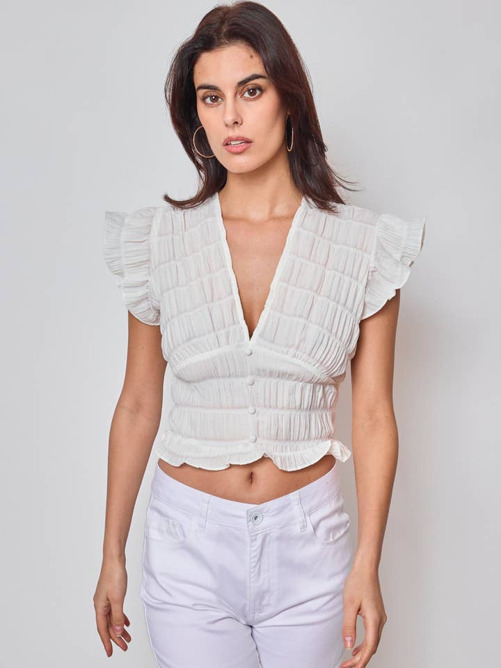 KY CREATION PARIS - Wholesale Blouse - Women's - Flared sleeve top