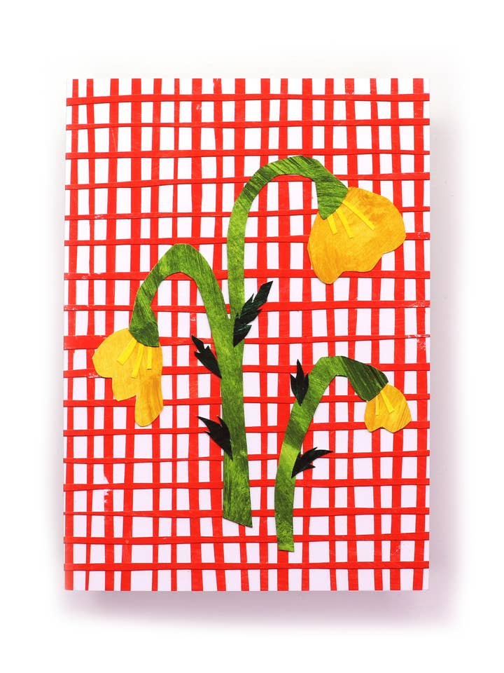 Yellow Flower Grid for wholesale by Paper Mountain LLC