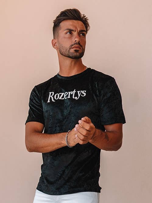 ROZERTYS BLACK VELVET TEE for wholesale by Rozertys