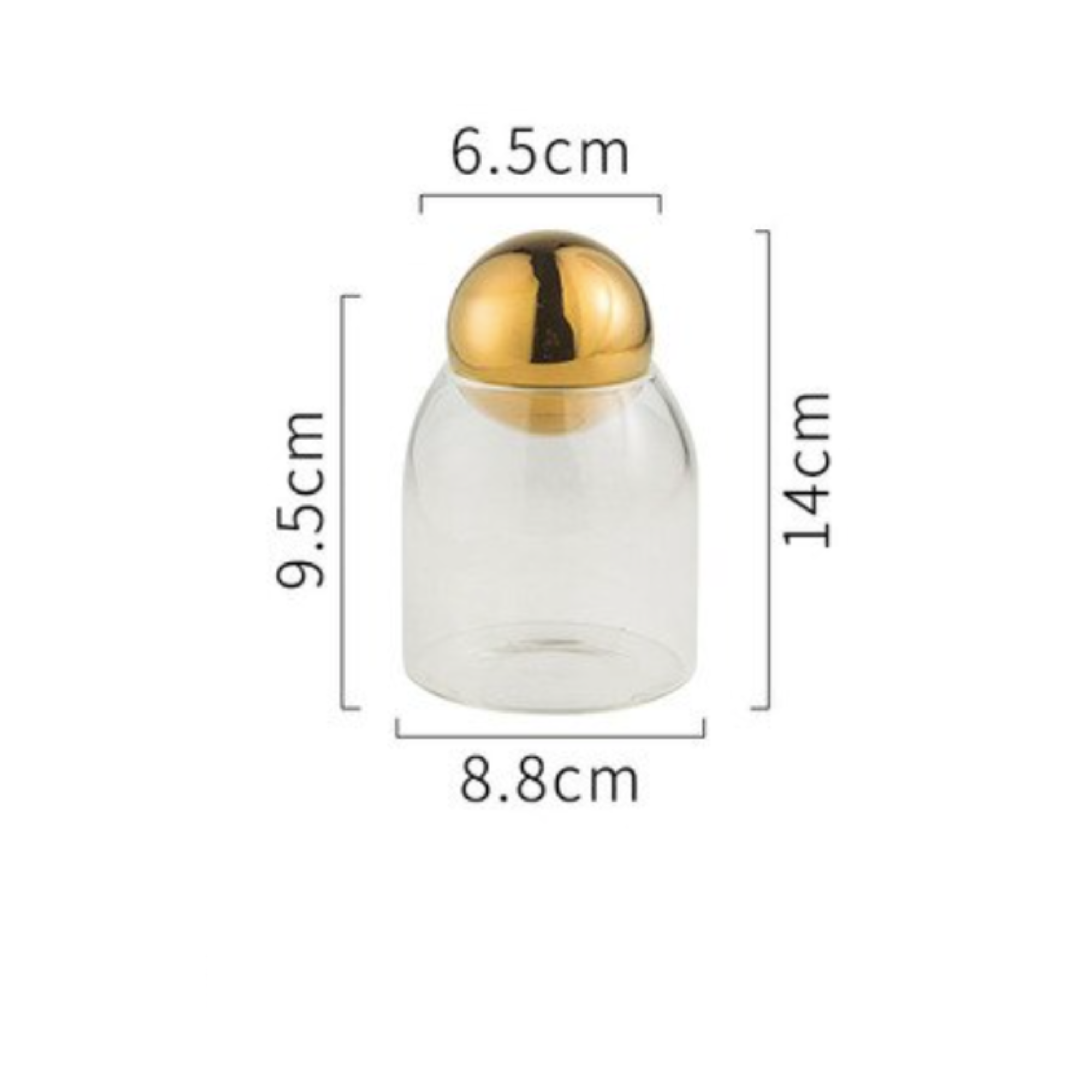 Homerely (We Cover All Import Duties) – wholesale Jar – Transparent Glass Sealed Jar0