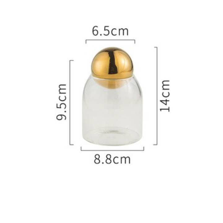 Homerely (We Cover All Import Duties) - Wholesale Jar - Transparent Glass Sealed Jar