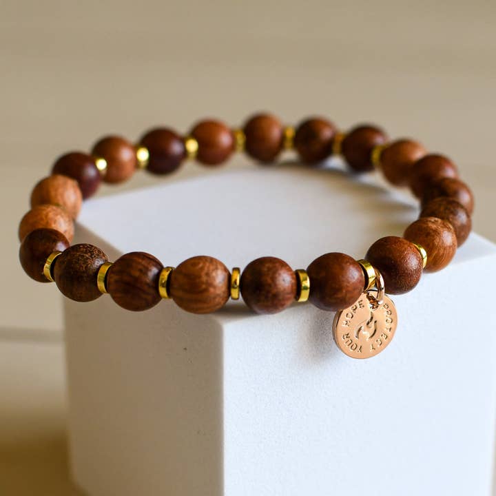 Protect Your Hope Wooden Bracelet for wholesale by Pink Salt Riot