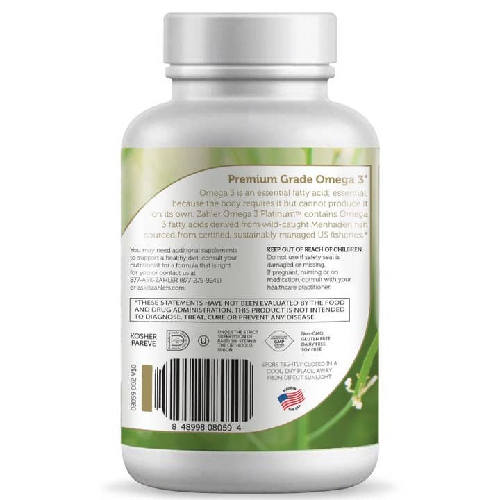 Advanced Nutrition by Zahler - Wholesale Oral Supplement/Vitamin - Omega 3 Platinum (90) Softgels