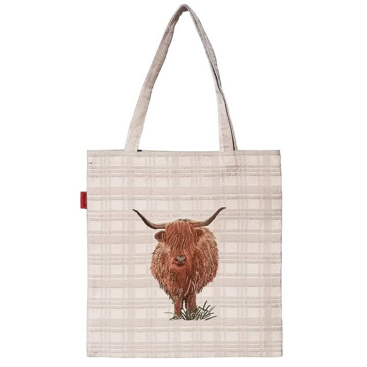 Highland Cow - Borsa piatta per la vendita all'ingrosso da parte di Signare Tapestry
