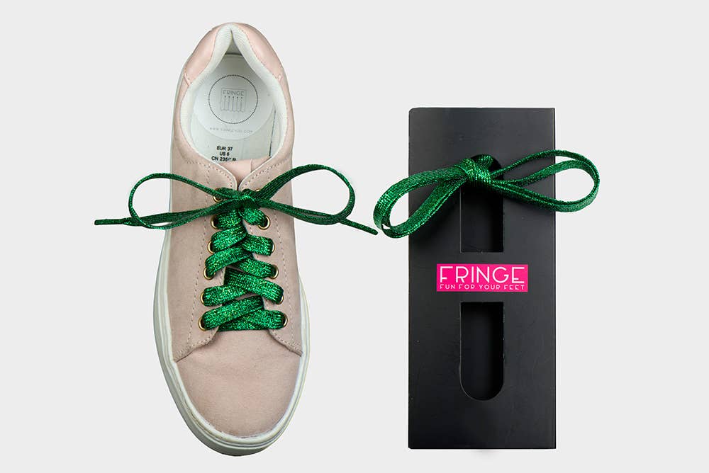 FRINGE - Wholesale Shoelaces - Women's - FRINGE LACES - DARK GREEN2