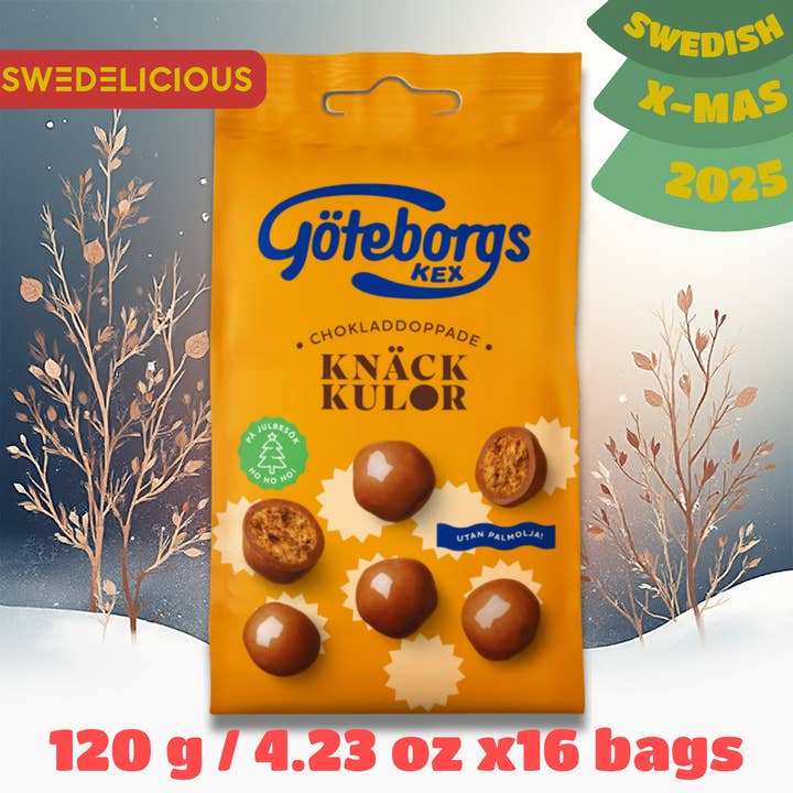 Choco Caramel Crunch Bites - Swedish Christmas Candy Bags for wholesale by Swedelicious - Swedish Candy