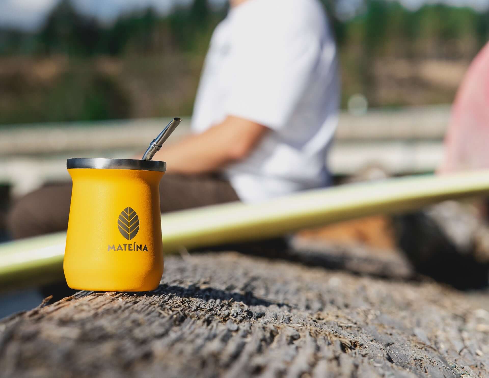 Mateina - Wholesale Tea Set - Modern Mate Gourd & Bombilla Set - Yellow2