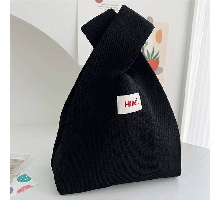 UZ Wholesale Store - Wholesale Tote Bag - Women's - Solid Color Minimalist Versatile Knitted Tote Bag