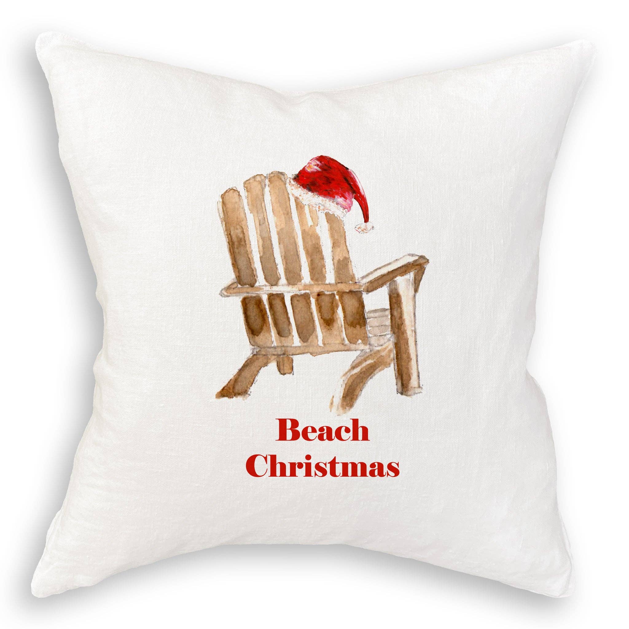 French Graffiti - Wholesale Theedoek - Strandstoel met kerstmuts11