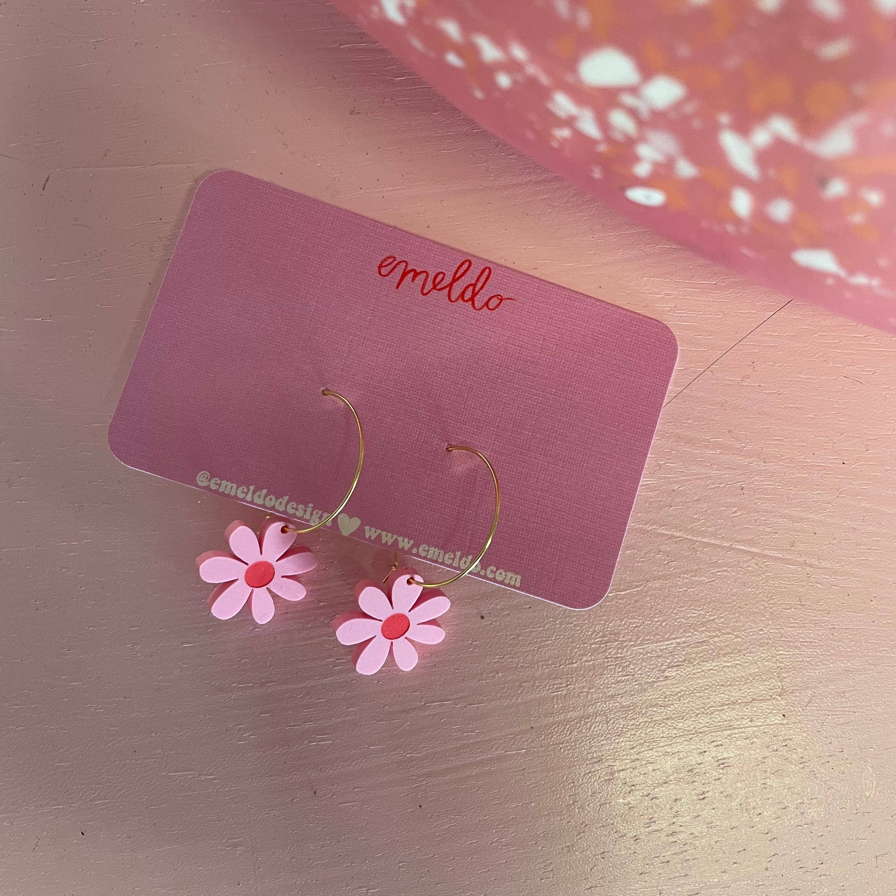 Emeldo - Wholesale Dangle Earrings - Mini Daisies // select colour7