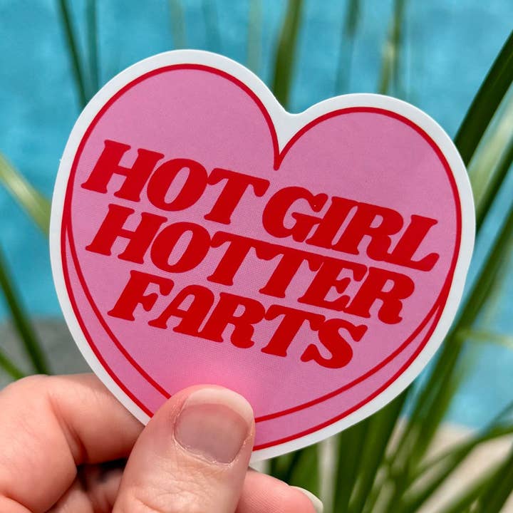 Autocolante Kitsch Divertido Descontrolado Rapariga Sexy Peido Caótico por atacado de As Told By Ellie