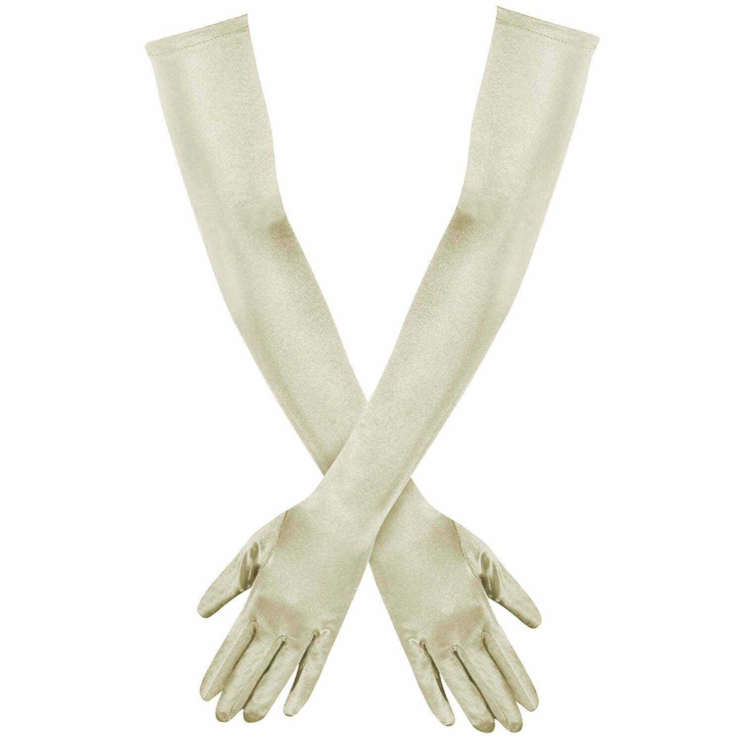 Diacly - Wholesale Gloves - Women's - 23 inch Opera Length Satin gloves Gatsby Flapper6