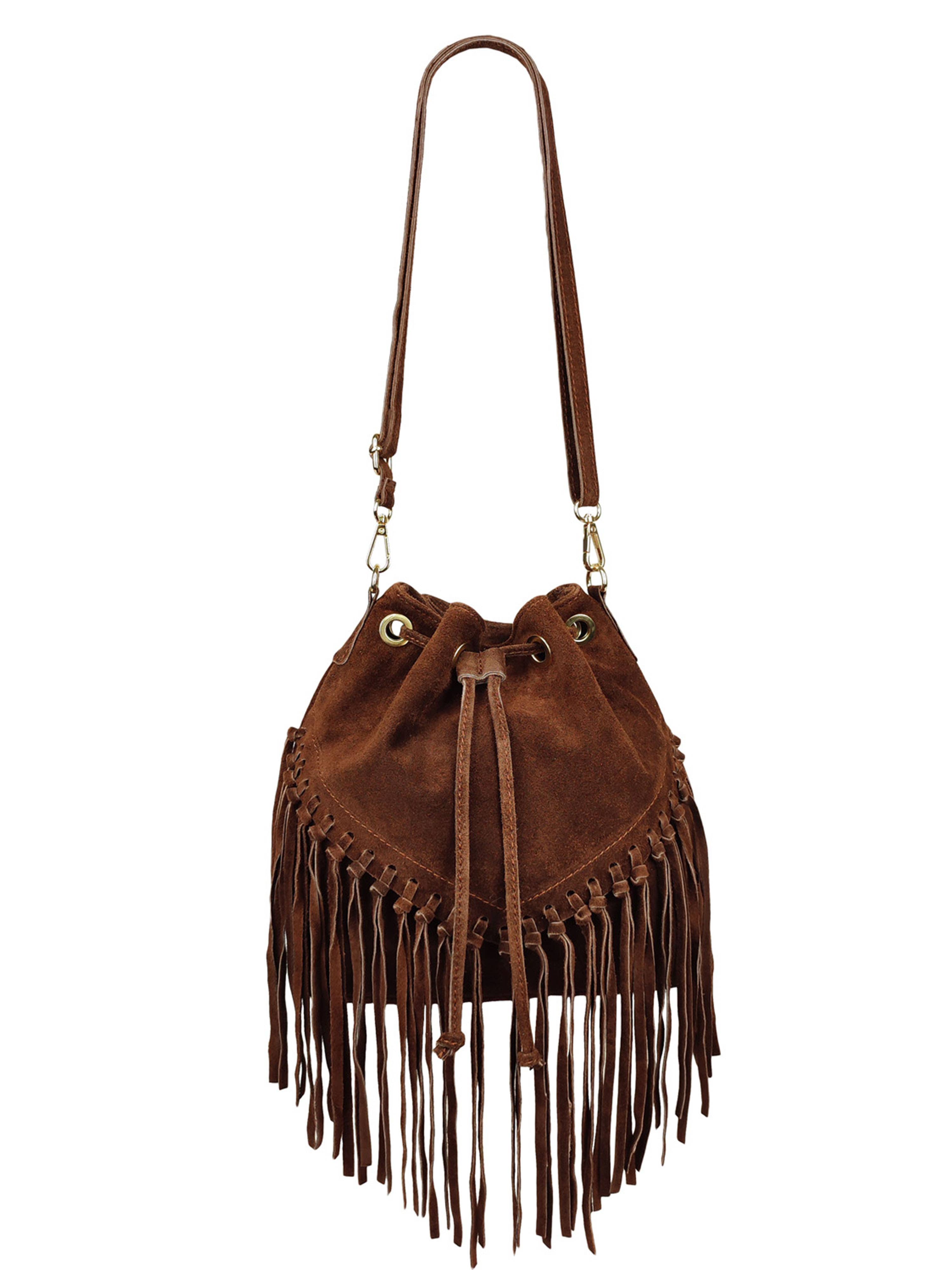 Florence Leather - Wholesale Shoulder Bag - Women's - Fringed suede bag11