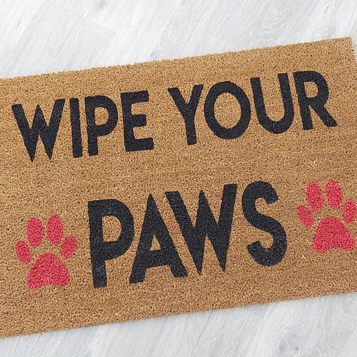 Wipe Your Paws - Doormat for wholesale by Crafty Crystal