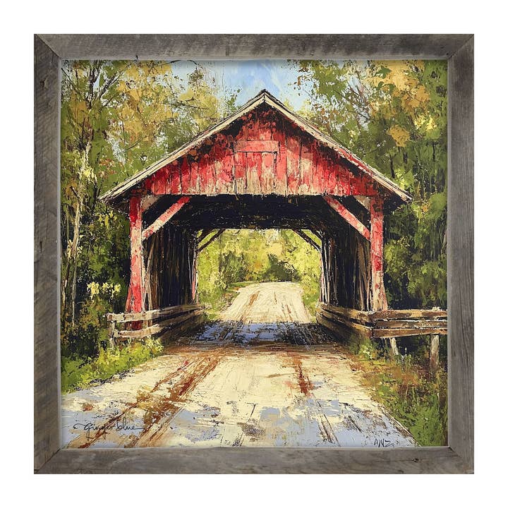 ginger blue - Wholesale Art Print - Covered Bridge5