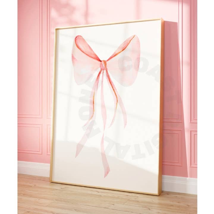 Coquette Vintage Hair Bow Print for wholesale by Honey Coast Print Co.