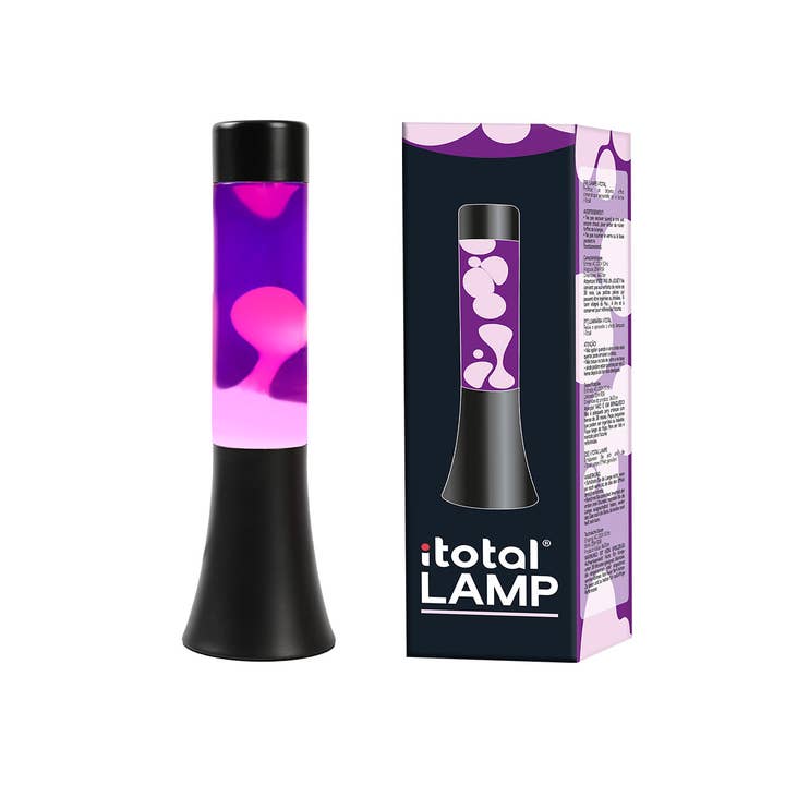 I-Total, I-Drink - Wholesale Lava Lamp - 30 Cm Lava Lamp With Black Base, Purple Liquid