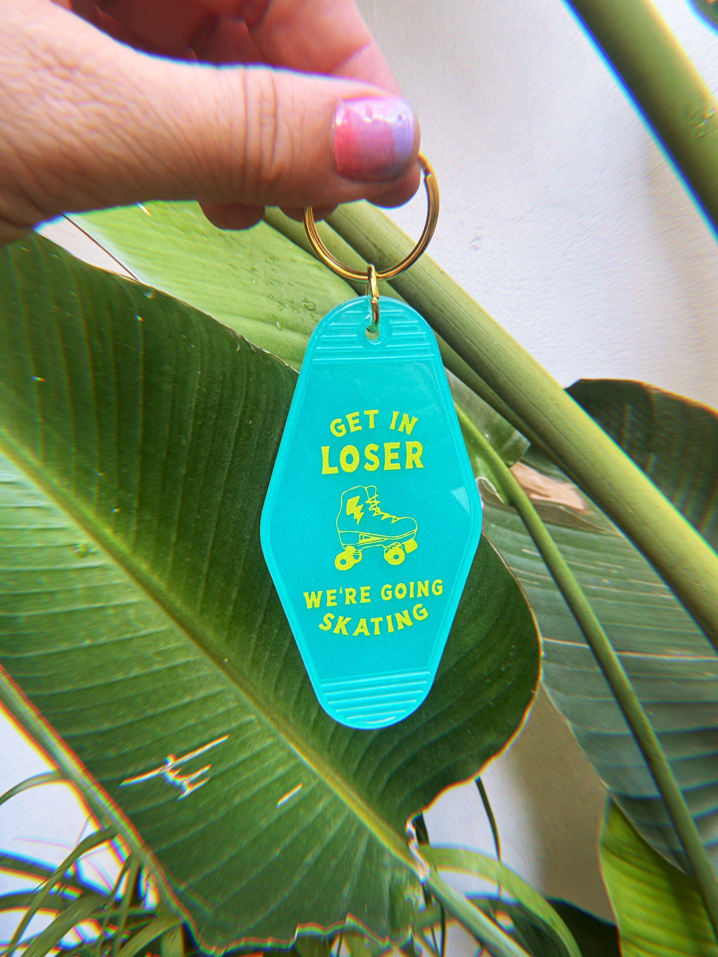 Create & Skate Factory - Vente Porte-clés – unisexe - Porte-clés rétro motel « Let's Go Skating »0